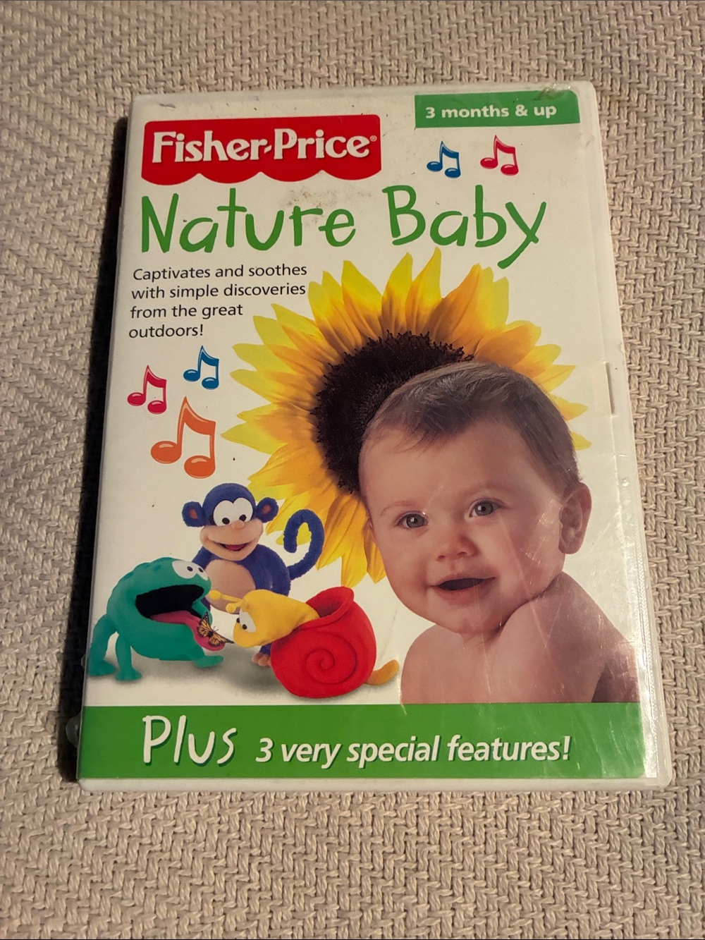 Fisher-Price Nature Baby DVD - White, Green, Yellow